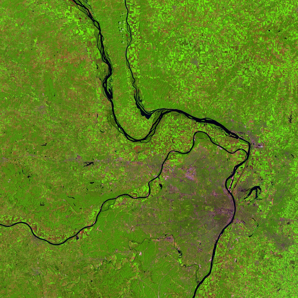 Great Flood of the Mississippi River, 1993: Image of the Day