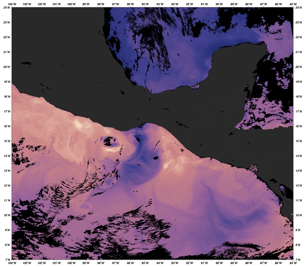 Cold-water Upwelling in the Gulf of Tehuantepec: Image of the Day