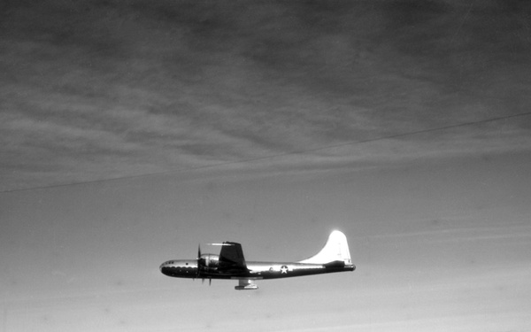 B-29 AIRPLANE WITH RAM JET FLIGHT TEST