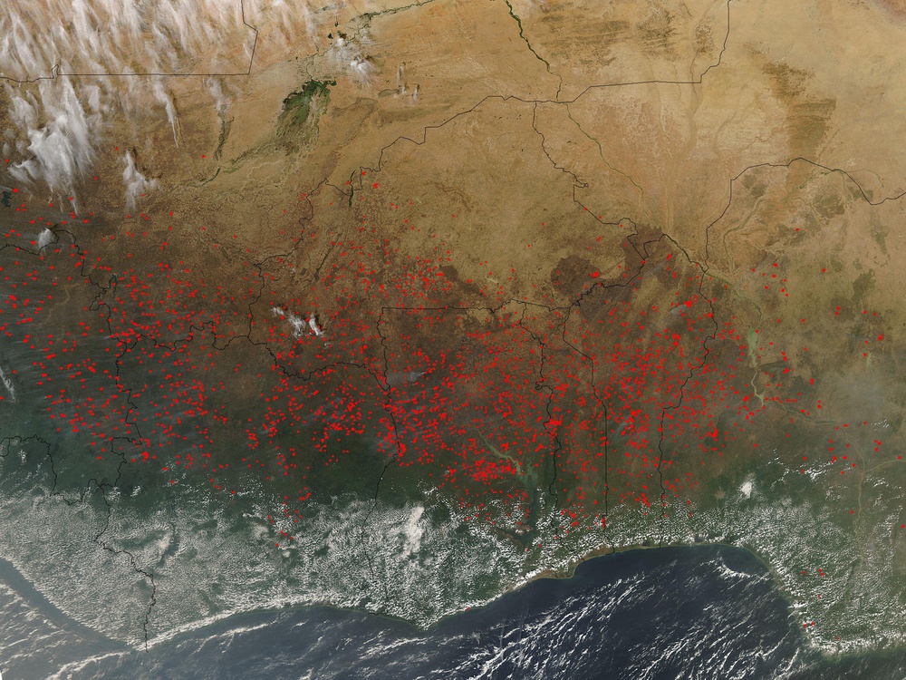Fire Season in Northern Africa: Natural Hazards