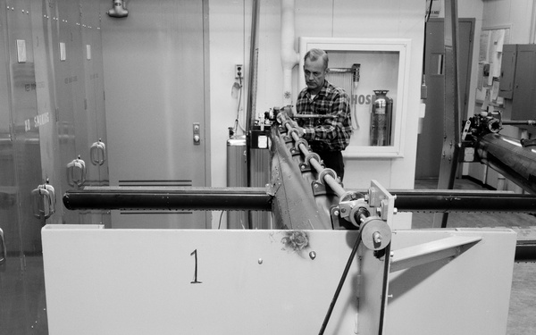 OH-58 TAIL BOOMS AT THE FML FACILITY