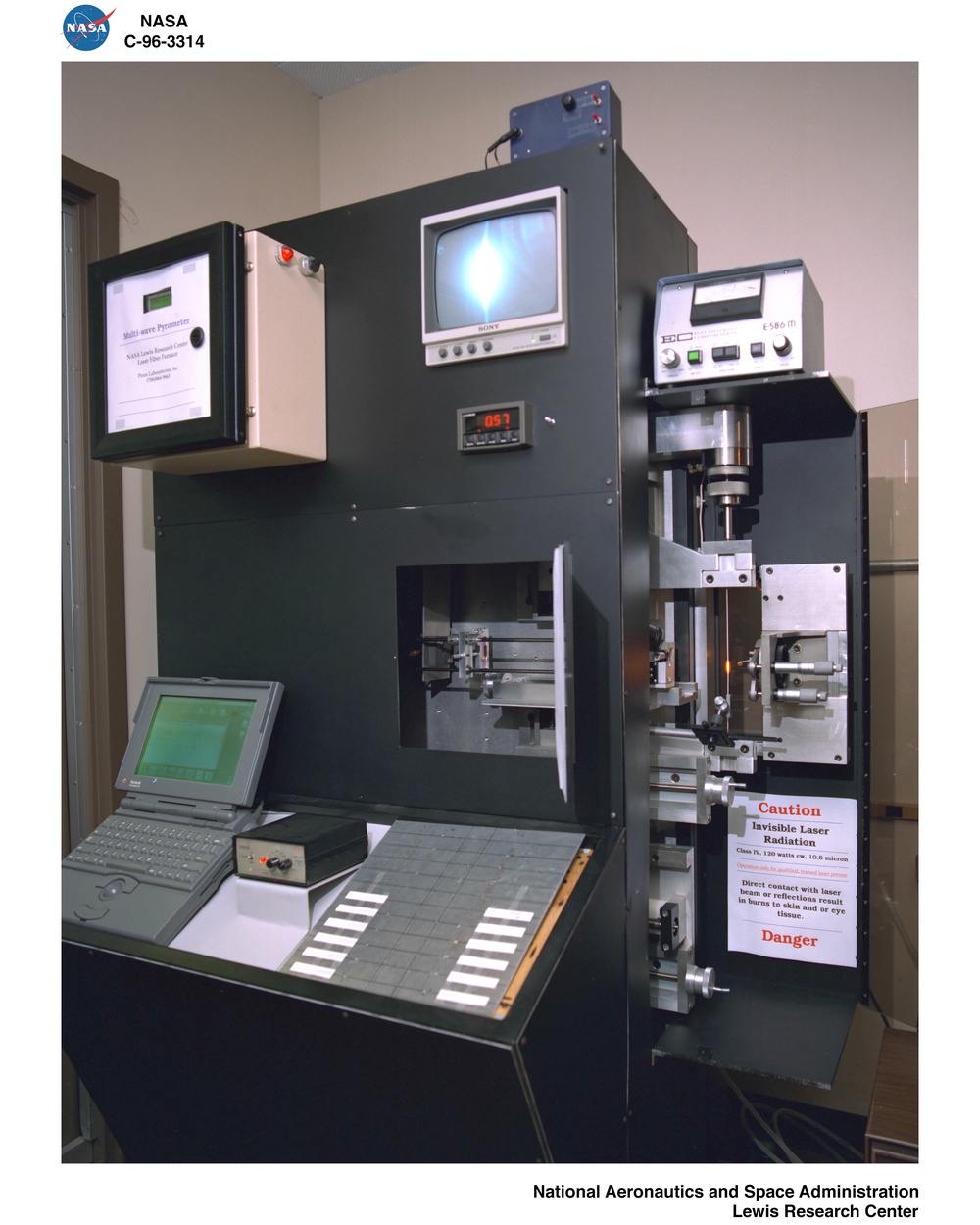 LAZER FURNACE IN BASEMENT OF THE BASIC MATERIALS LABORATORY BML