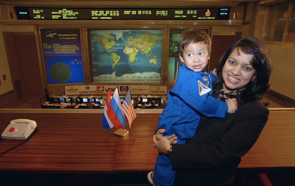 Renita Fincke at Russian Mission Control Center