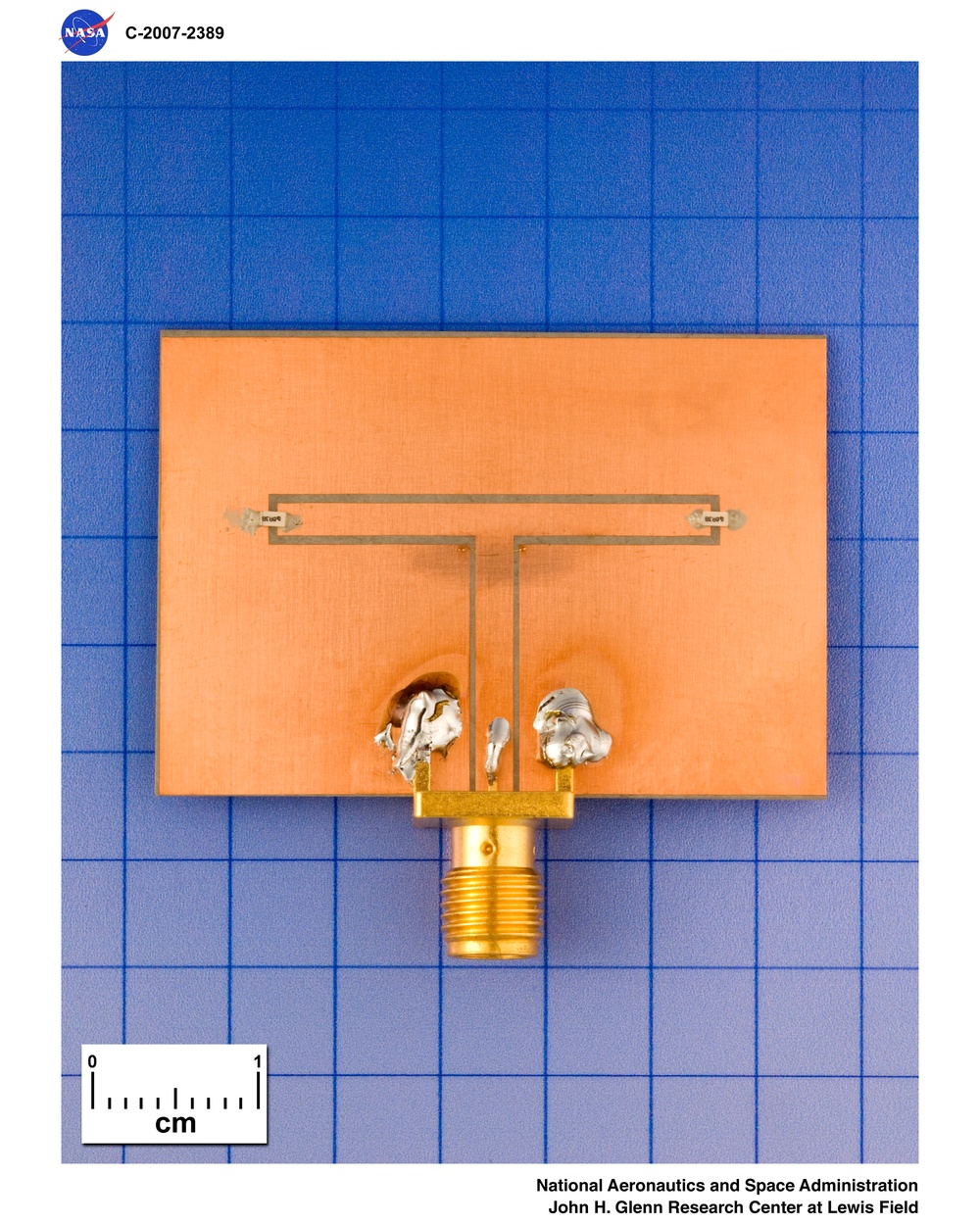 Loaded Folded Slot Antenna, 3.95 ghz