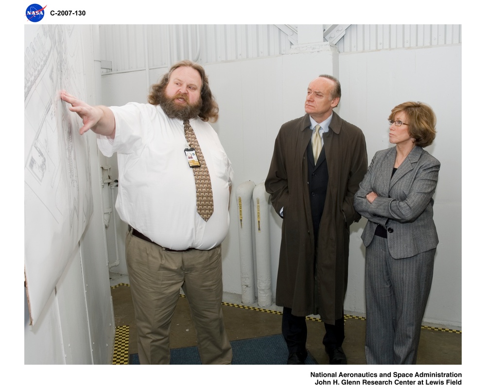 Visit to NASA Glenn Research Center Plum Brook Station by Ohio Lieutenant Governor Lee Fisher, United States Senator from Ohio George Voinovich and staff