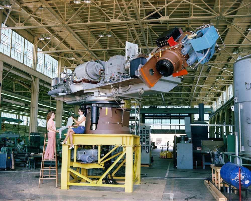 MOD-0A-1 200 KW KILOWATT WIND TURBINE AT THE FABRICATION SHOP