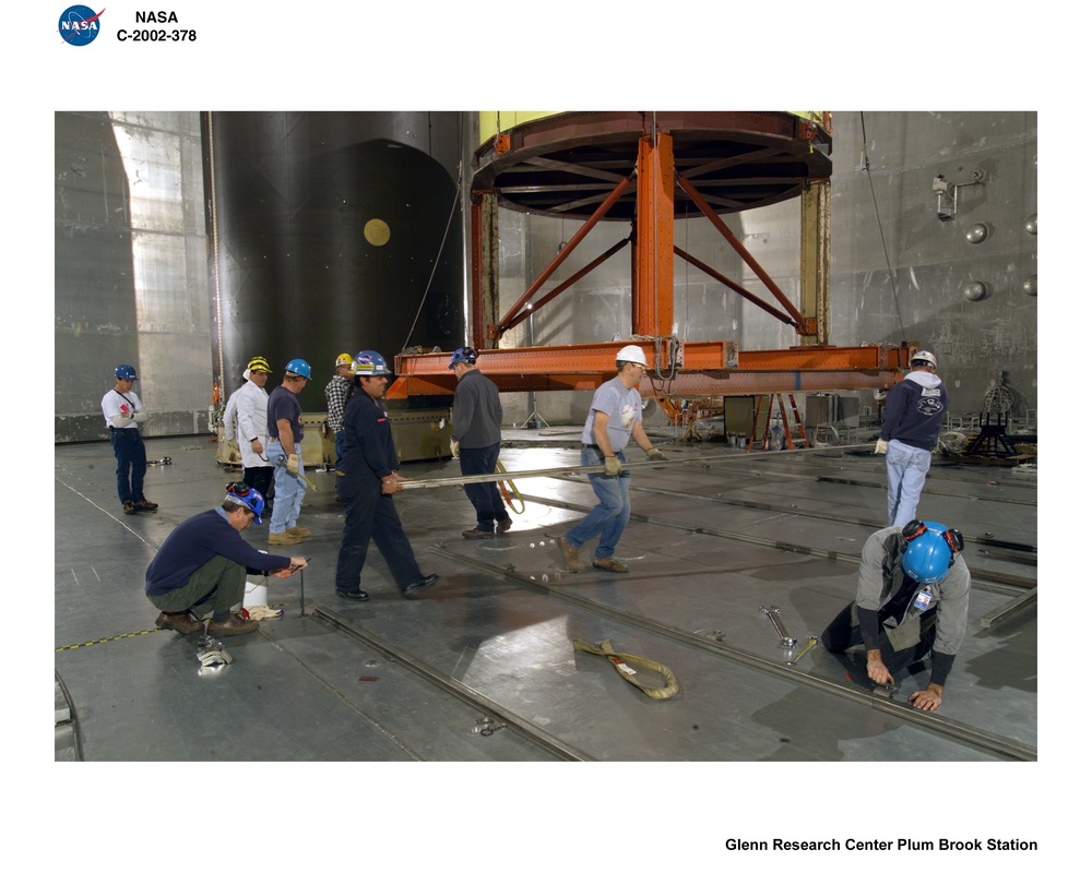 BOEING DELTA 4 SHROUD SEPARATION TEST IN SPACE POWER FACILITY AT NASA PLUM BROOK STATION