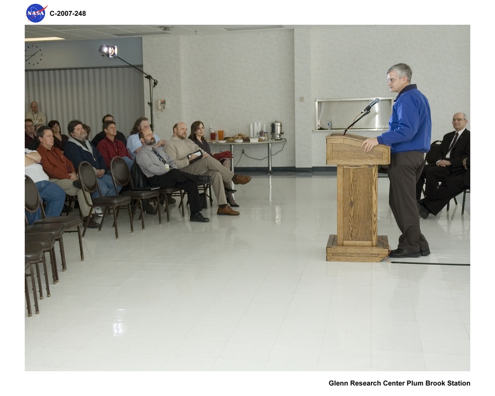 Plum Brook Station All Hands Meeting to introduce the new Plum Brook Director