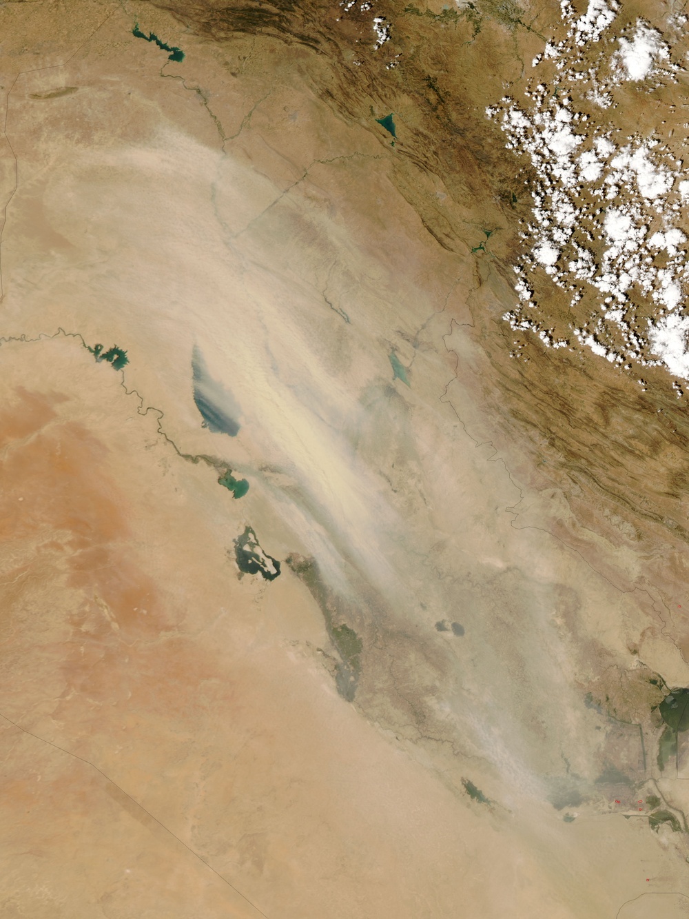 Dust Storm in Iraq: Natural Hazards