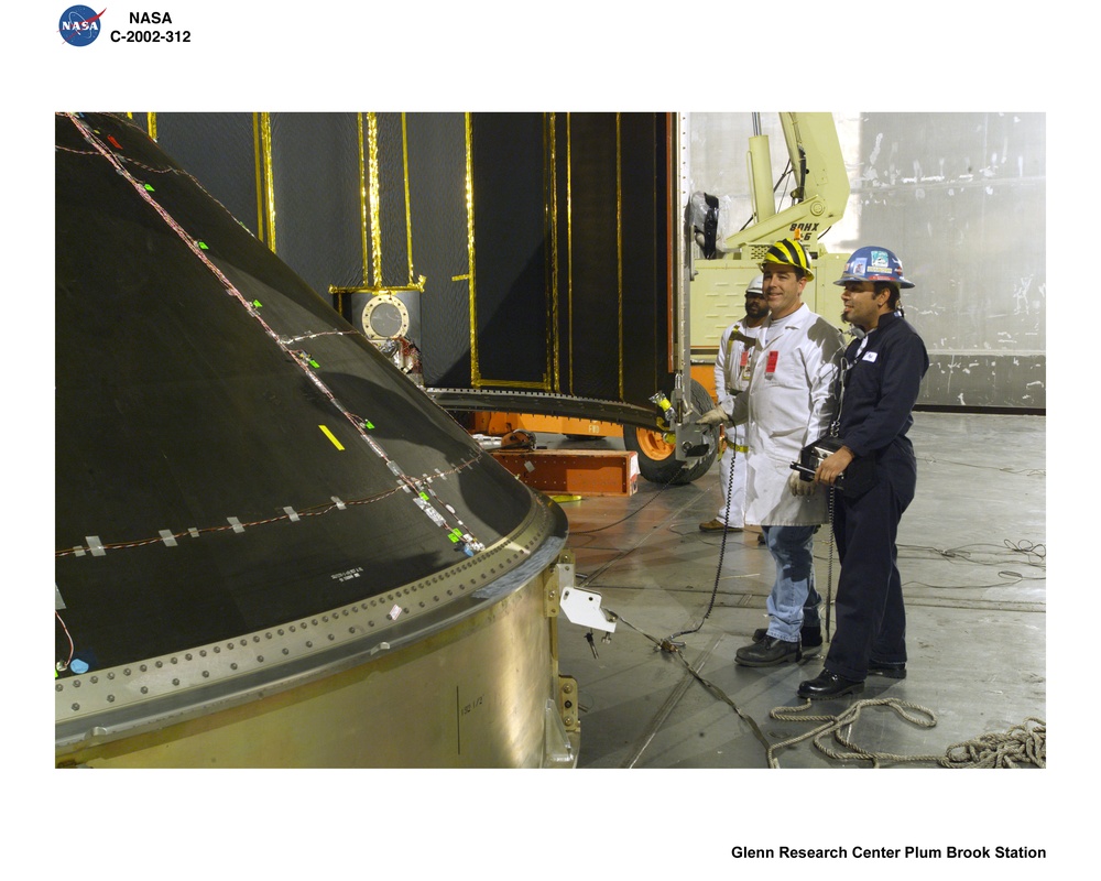 BOEING DELTA 4 SHROUD SEPARATION TEST IN SPACE POWER FACILITY AT NASA PLUM BROOK STATION