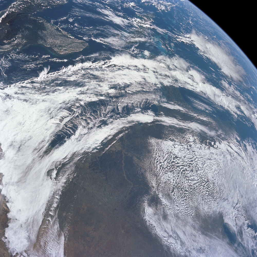 Apollo 12 Mission image  - Parts of United States and Central America.