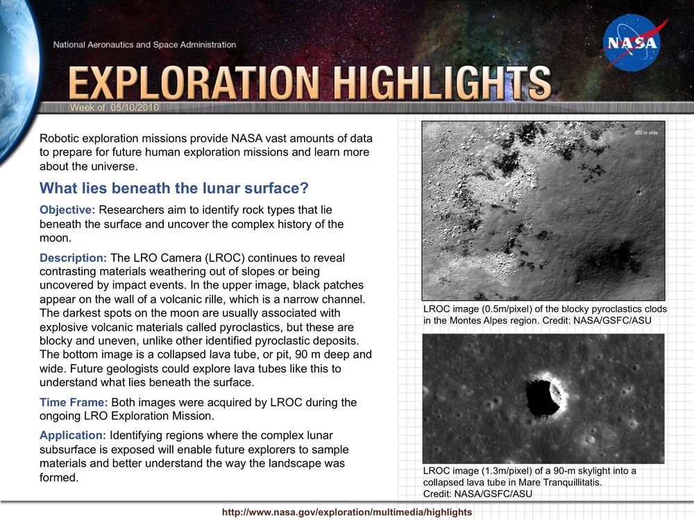 What lies beneath the lunar surface?