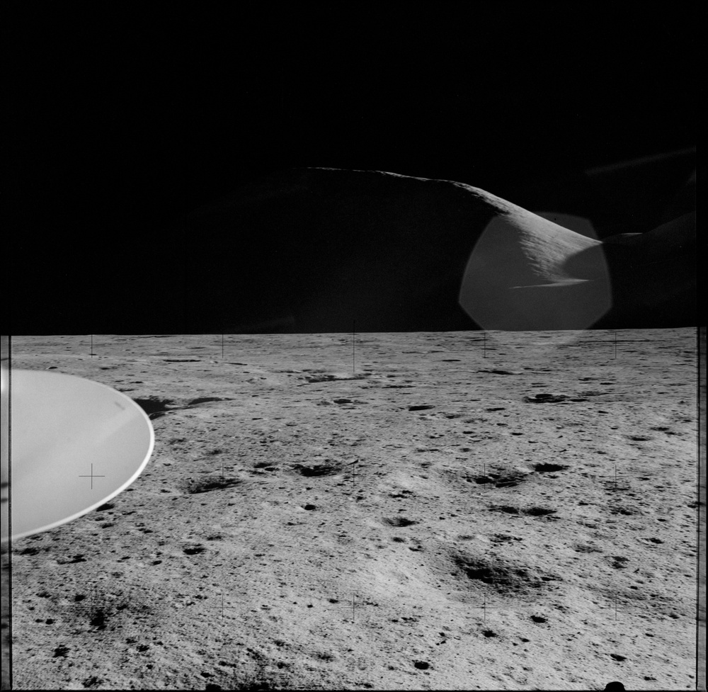 Apollo 15 Mission image - Panoramic view of Mt. Mons Hadley