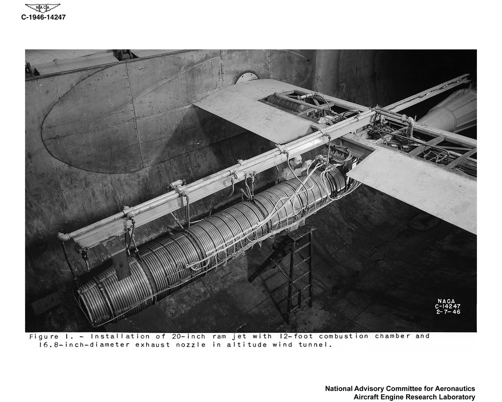 RAM JET INSTALLATION IN THE ALTITUDE WIND TUNNEL AWT