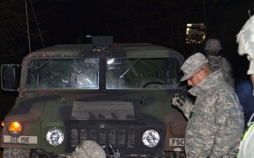 Soldiers test driving skills