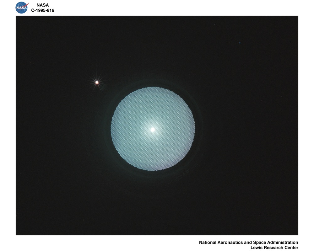 FUNCTIONAL MODEL 30 CM CENTIMETER ION THRUSTER OPERATING