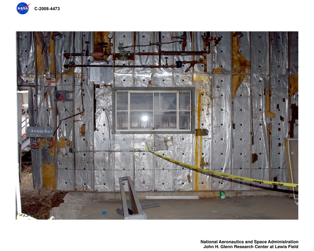 Interior of Oxidant Storage Building at Propulsion Systems Lab No. 1 and 2 (PSL)