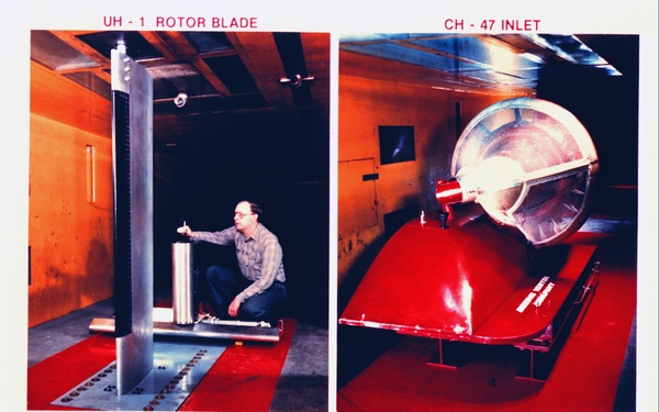 ICING TUNNEL - VH-1 ROTOR BLADE - CH 47 INLET - AAH POD - AAH INLET