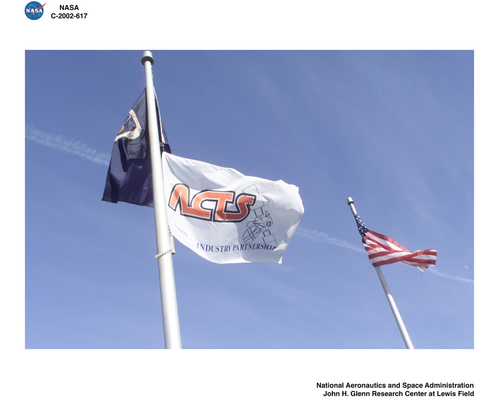 ADVANCED COMMUNICATIONS TECHNOLOGY SATELLITE ACTS FLAG RETIREMENT CEREMONY
