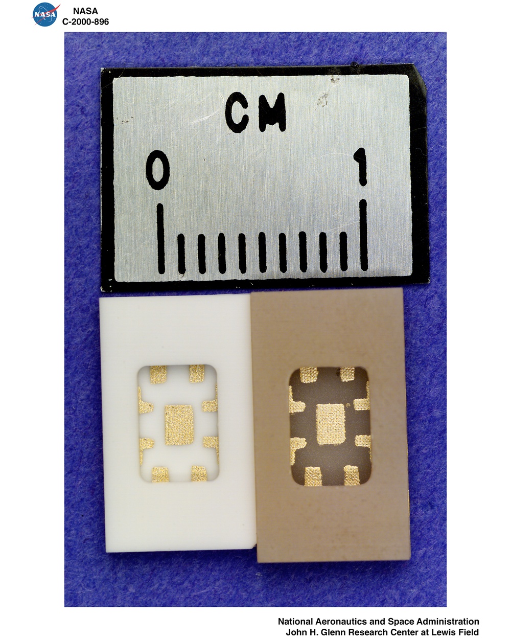 MICROPHOTOGRAPH OF HIGH TEMPERATURE ELECTRONIC PACKAGING WITH A SILICON CARBIDE DEVICE