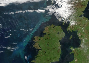 Phytoplankton Bloom off Ireland: Image of the Day
