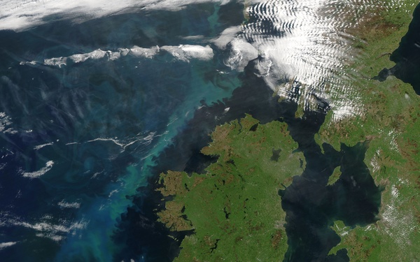 Phytoplankton Bloom off Ireland: Image of the Day