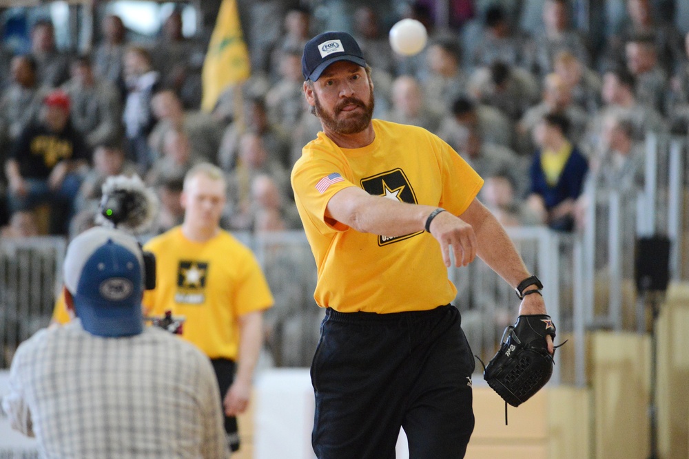 Fox Sports/Major League Baseball athletes visit Grafenwoehr