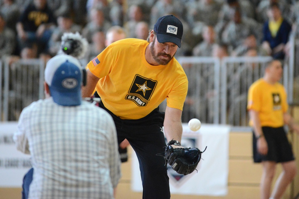 Fox Sports/Major League Baseball athletes visit Grafenwoehr