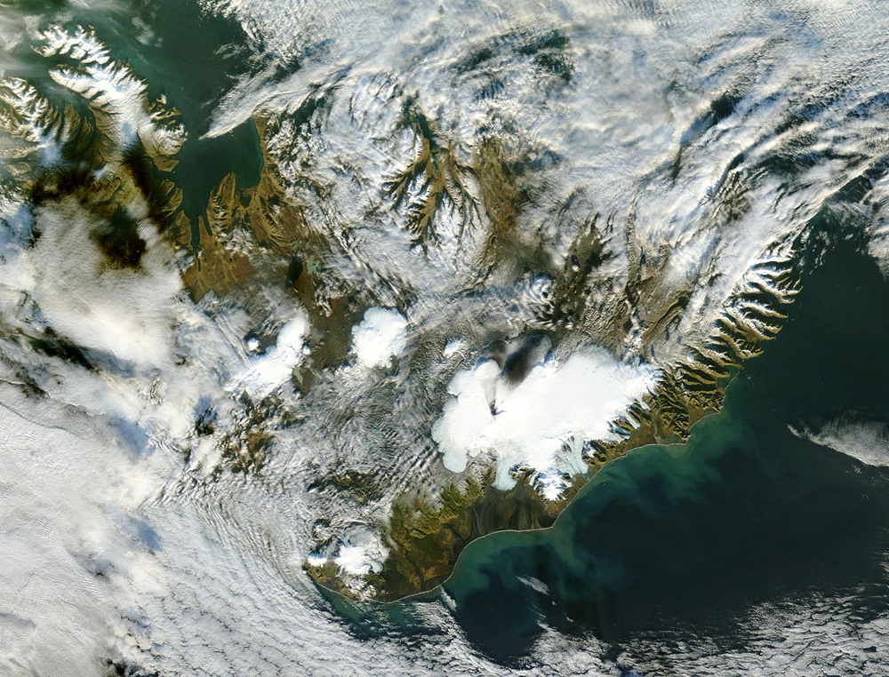 Ash from Grimsvotn Volcano on Iceland's Vatnajokull : Image of the Day