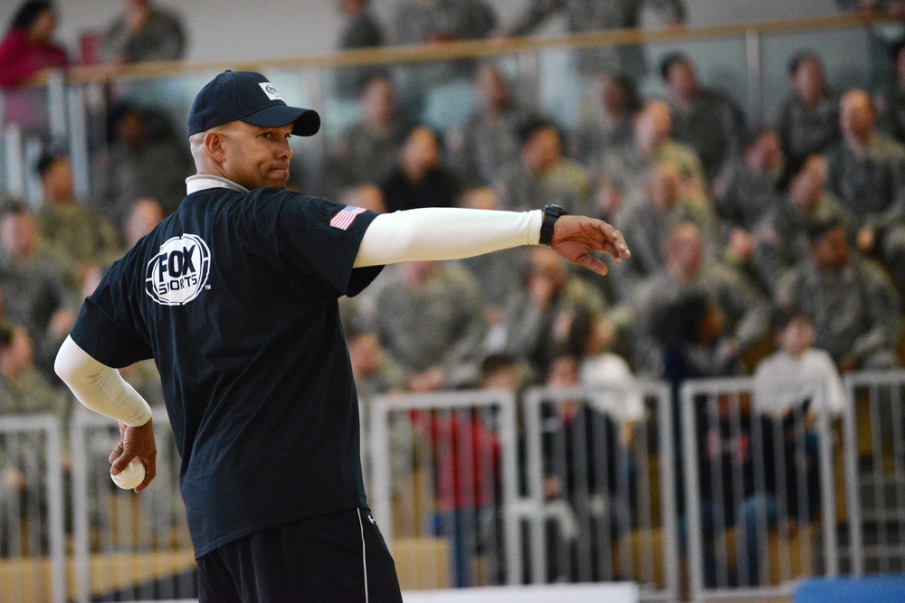 Fox Sports/Major League Baseball athletes visit Grafenwoehr