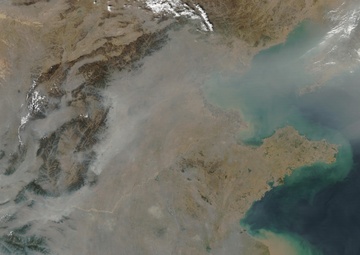 Pollution over East China: Image of the Day
