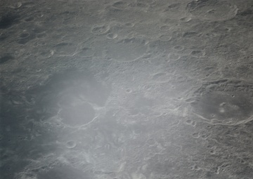 Apollo 16 Mission Image - View of the Al-Biruni and Goddard Craters.