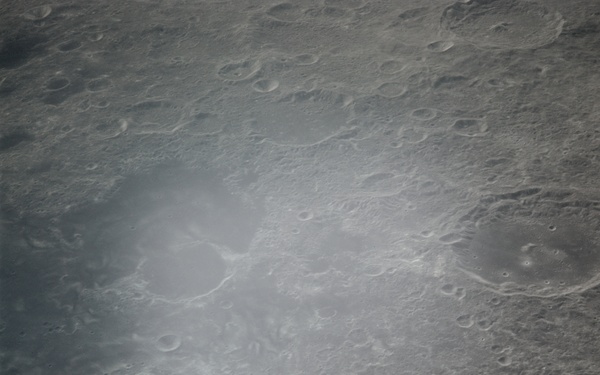 Apollo 16 Mission Image - View of the Al-Biruni and Goddard Craters.