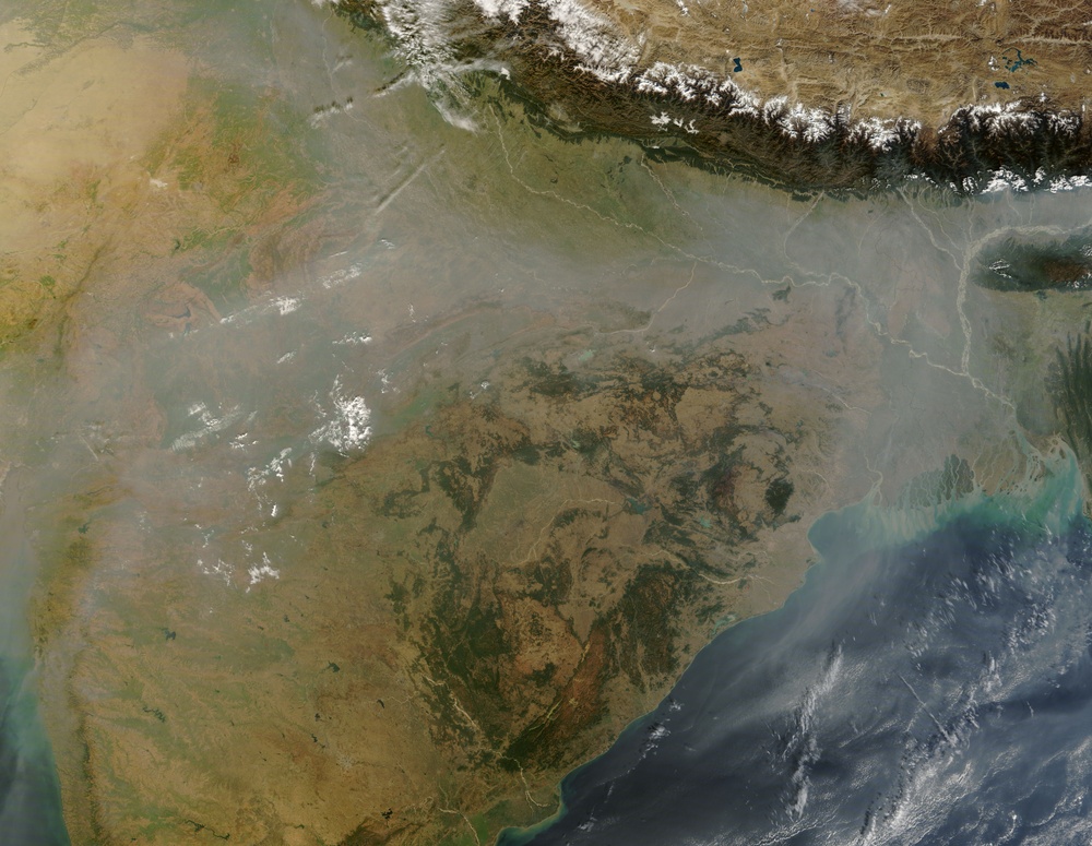 Haze over India, Bangladesh, and the Bay of Bengal: Natural Hazards