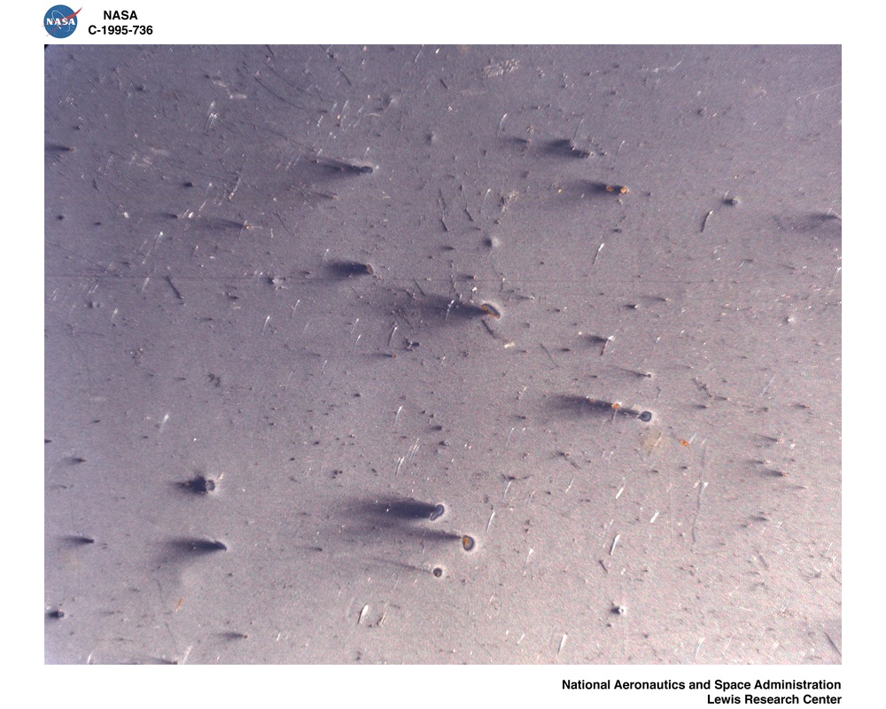 LONG DURATION EXPOSURE FACILITY LDEF AG TEFLON IMPACT SITES