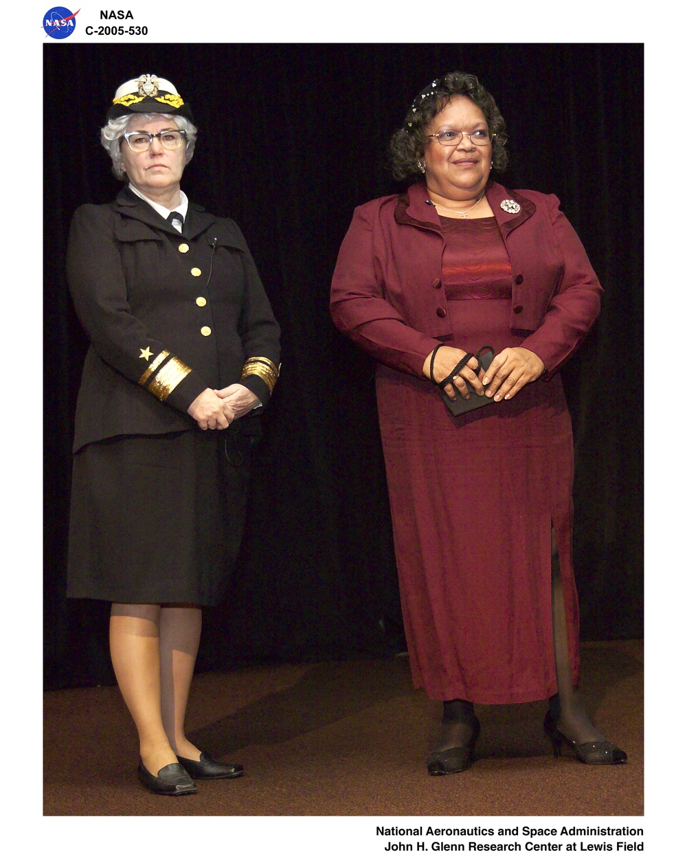 2005 Women's History Month Celebration, Women In History living vignettes of Rear Admiral Grace Hopper and Zelma Watson George