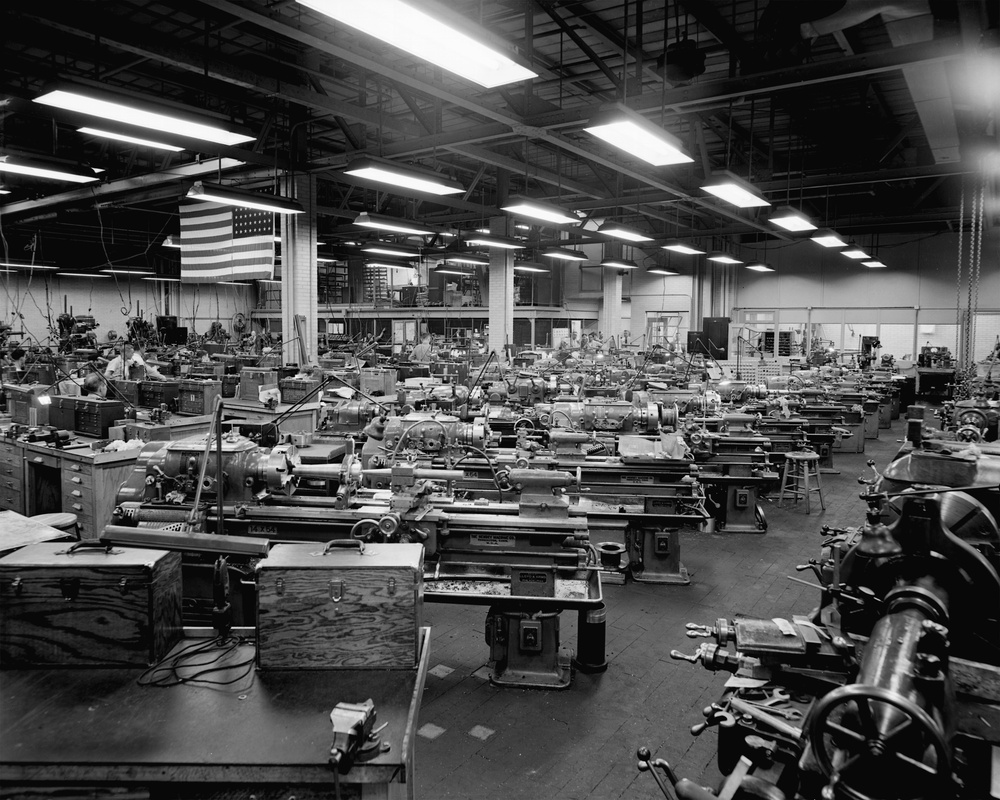 CROWDED CONDITIONS IN MACHINE SHOP ETC.