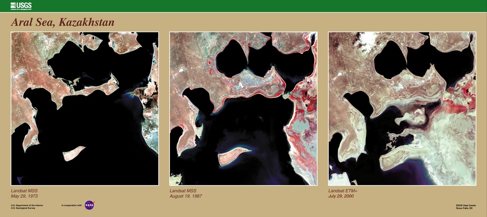 The Shrinking Aral Sea : Image of the Day