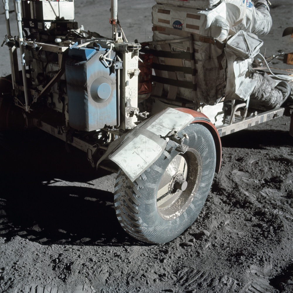 Apollo 17 Mission image - STA 2, LRV, Rear