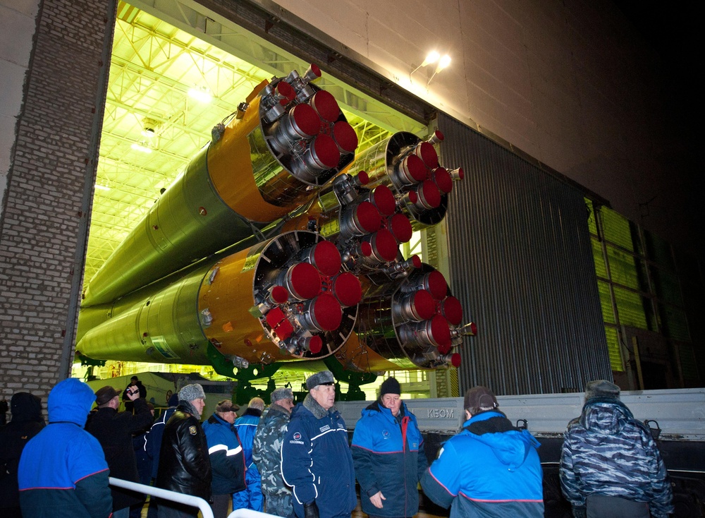 The Soyuz TMA-20 Spacecraft Rolls Out