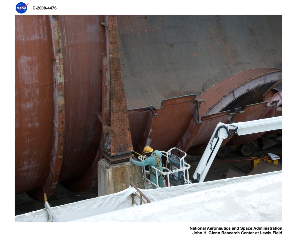 Demolition of the Altitude Wind Tunnel (AWT)
