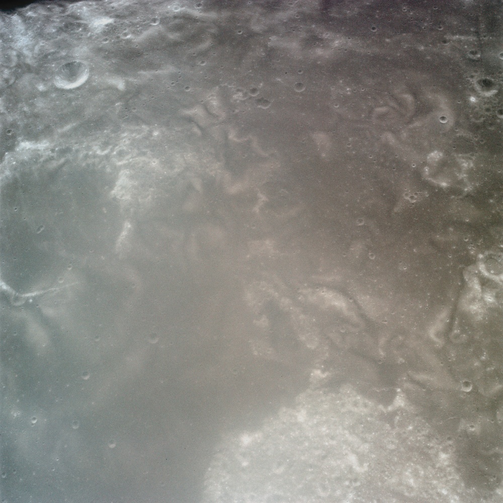 Apollo 17, View of moon,  West of Goodard