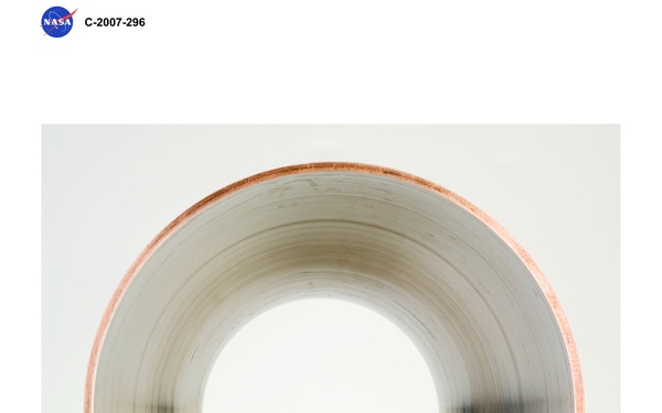 Machined Copper CGR-84 Thruster #GRC-C07-VPS (Vacuum Plasma Spray)