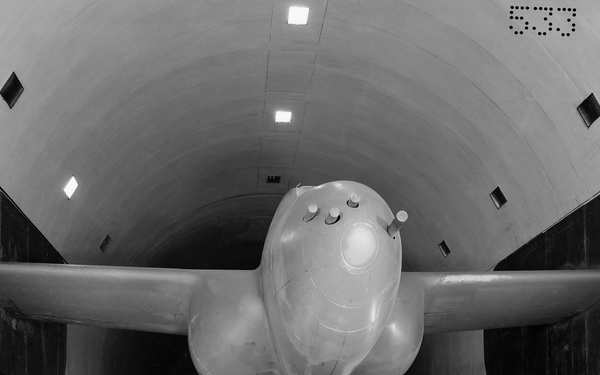 XP-59 AIRPLANE IN WIND TUNNEL