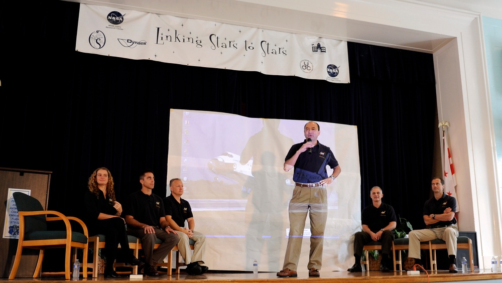 STS-127 Crew Visit to Anne Beers Elementary