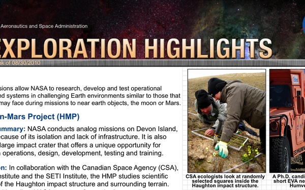 Haughton-Mars Project (HMP)