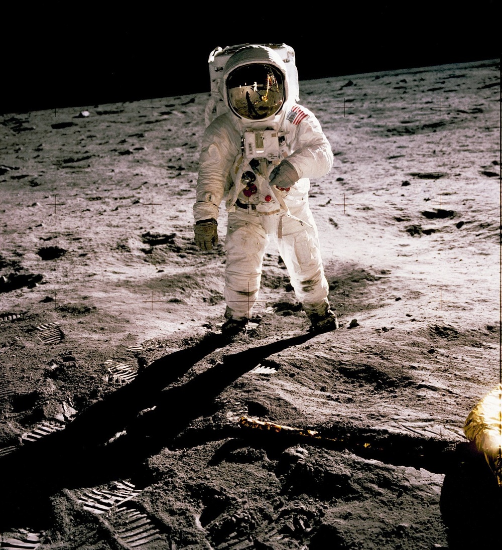 Astronaut Edwin Aldrin on Lunar Surface