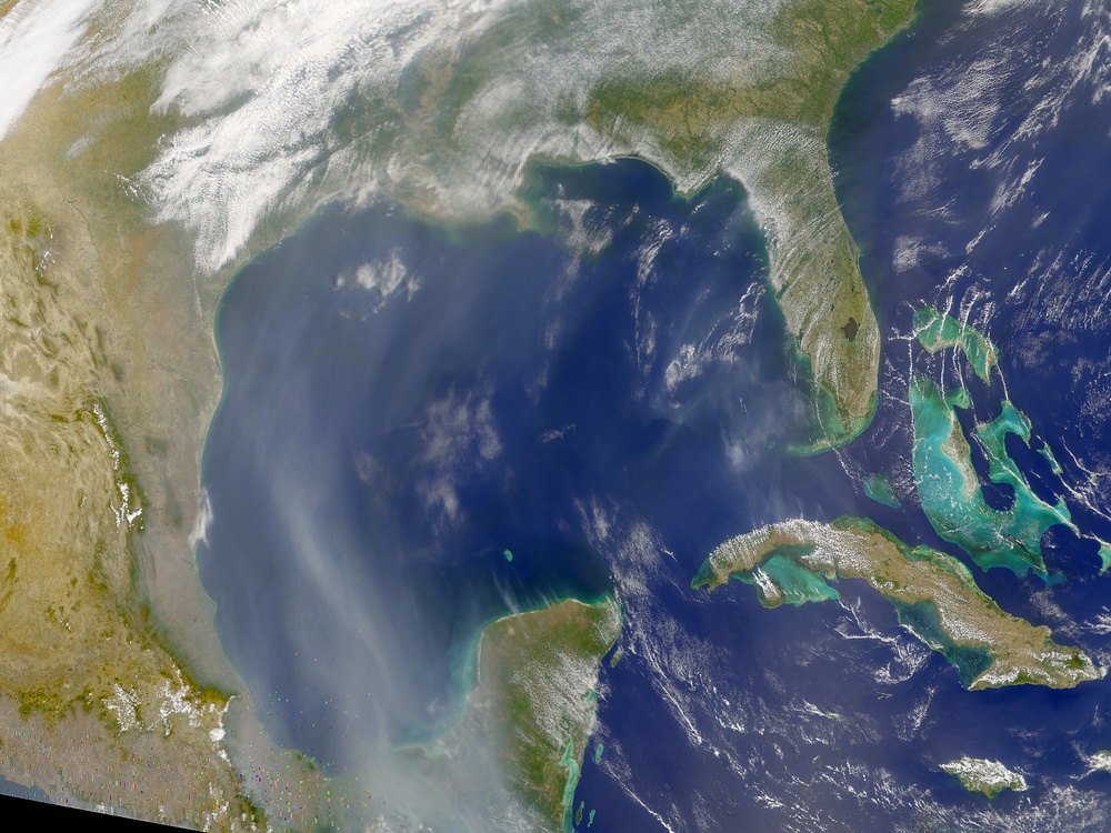 Smoke from Fires in Central America Drifts over Texas: Image of the Day