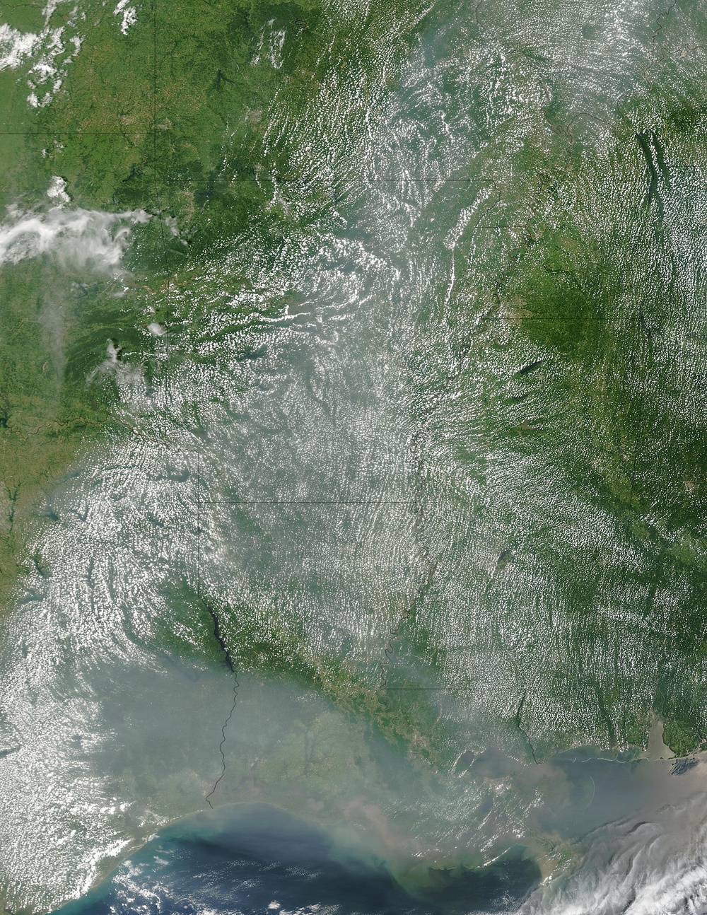 Smoke from Alaskan Fires over Louisiana: Natural Hazards