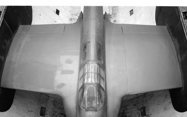 XP-59 AIRPLANE IN WIND TUNNEL